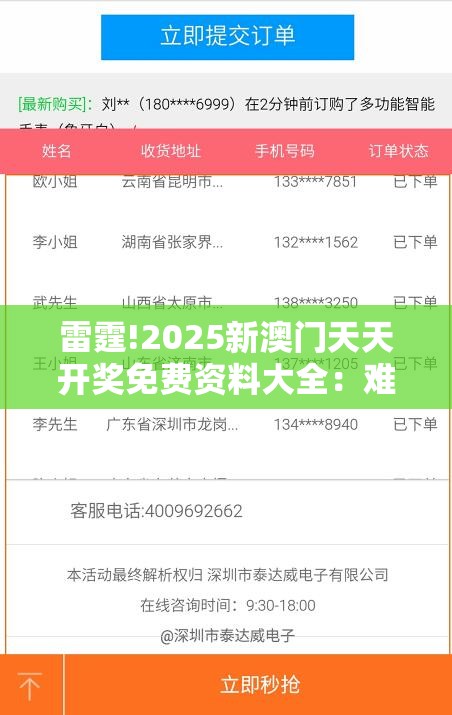 雷霆!2025新澳门天天开奖免费资料大全：难道不值得被发现？通常作答落实解释