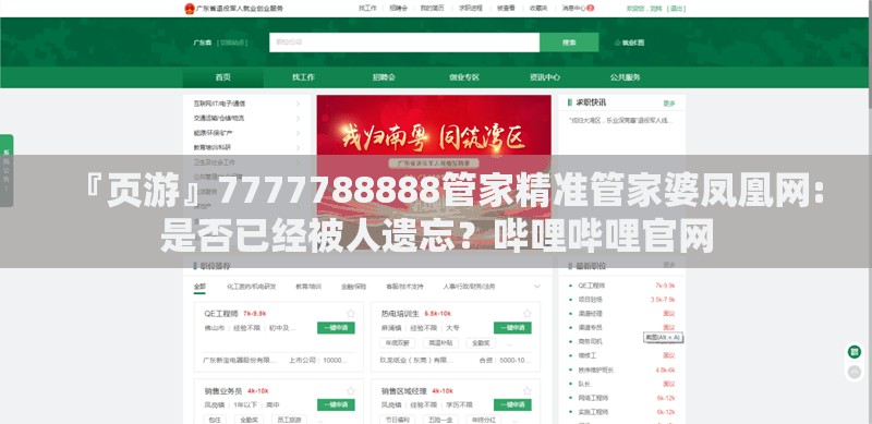 『页游』7777788888管家精准管家婆凤凰网:是否已经被人遗忘？哔哩哔哩官网