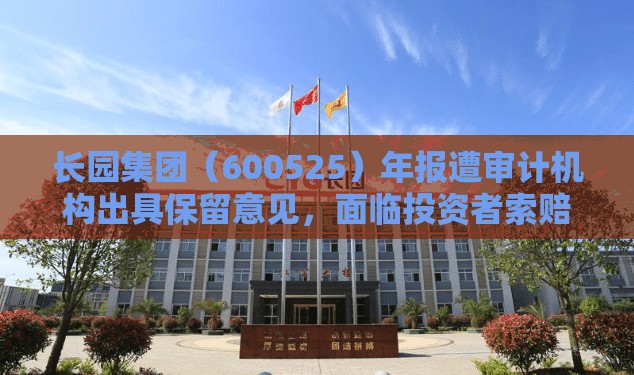 长园集团（600525）年报遭审计机构出具保留意见，面临投资者索赔