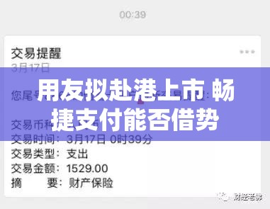 用友拟赴港上市 畅捷支付能否借势