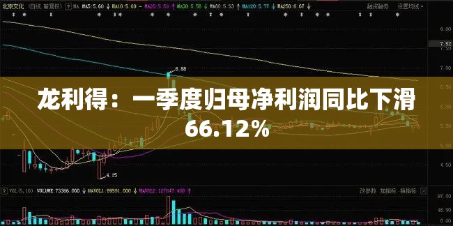 龙利得：一季度归母净利润同比下滑66.12%