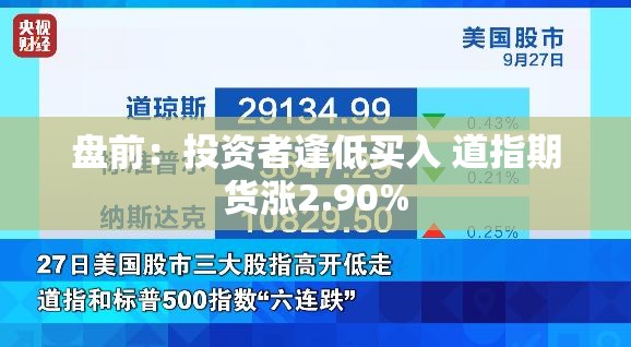 盘前：投资者逢低买入 道指期货涨2.90%