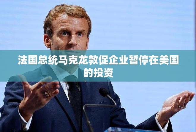 法国总统马克龙敦促企业暂停在美国的投资