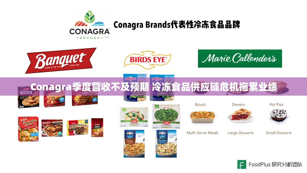 Conagra季度营收不及预期 冷冻食品供应链危机拖累业绩